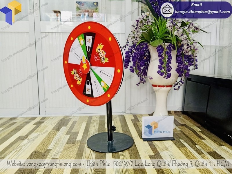 đặt làm vòng quay random trúng thưởng