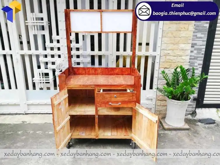đặt làm xe bán cà phê mang về