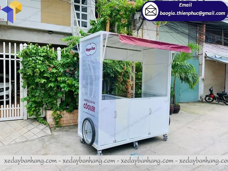 đặt làm xe bán kem vỉa hè