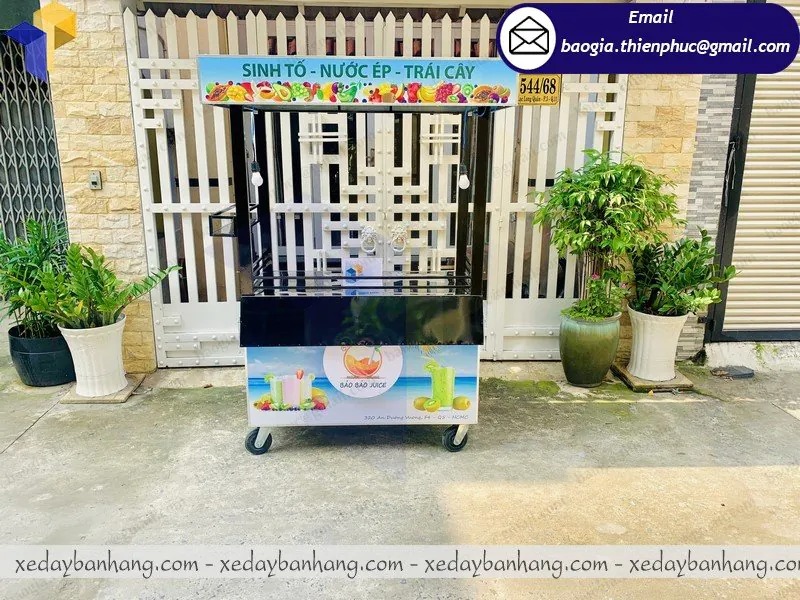 đặt làm xe bán sinh tố nước ép