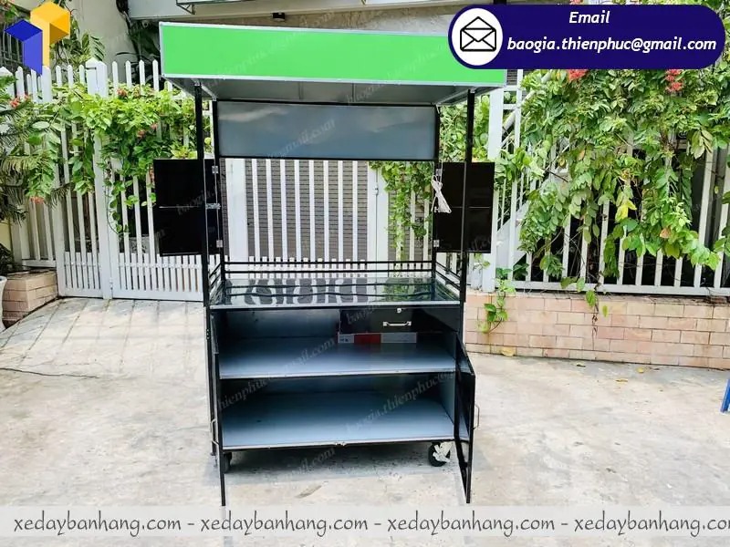 đặt làm xe bán sinh tố rau má