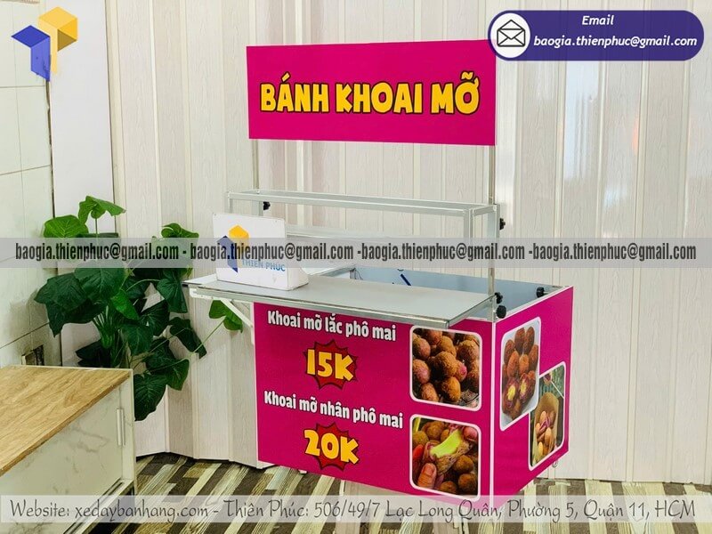 Đặt tủ bán bánh gấp gọn lắp xe máy giá rẻ bán lề đường vốn nhỏ lợi nhuận to