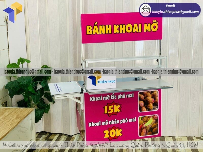Đặt tủ bán bánh gấp gọn lắp xe máy giá rẻ đi đâu bán đó hot hit liền tay