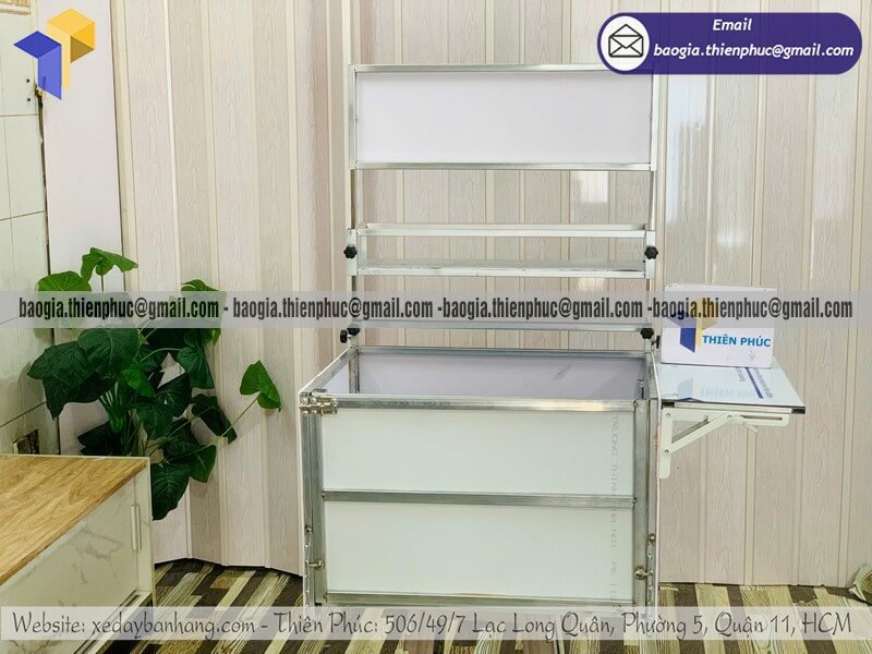 Đặt tủ bán bánh gấp gọn lắp xe máy giá rẻ giá rẻ siêu hot 2026