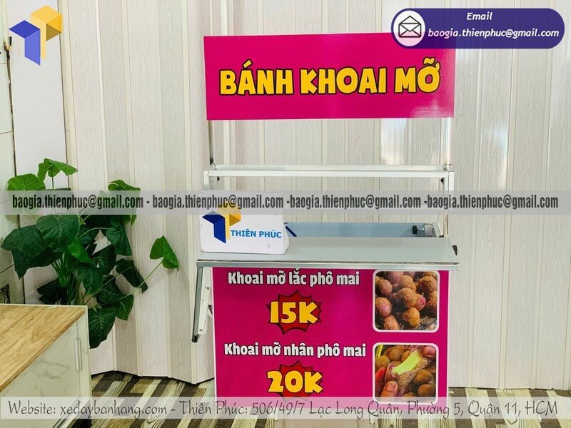 Đặt tủ bán bánh gấp gọn lắp xe máy giá rẻ