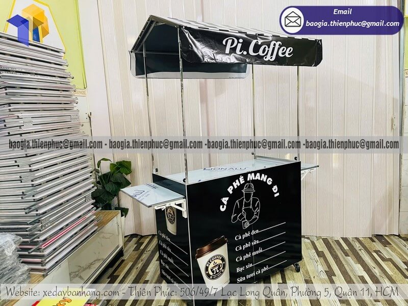 Đặt xe bán cafe hàng rong lắp ráp mang đi rẻ sự kiện chạy bởi đông khách