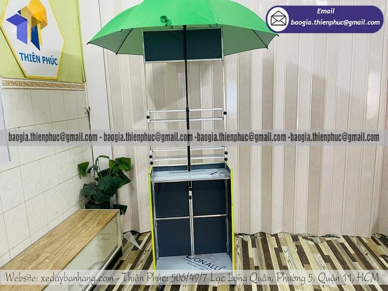 Đặt xe đẩy đồ uống nhỏ hàng rong gấp gọn mang đi thích hợp mở quán nhỏ