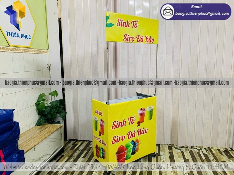 Đặt xe sinh tố hàng rong gấp gọn mang đi giá rẻ giá sốc cho dân kinh doanh