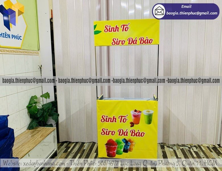 Đặt xe sinh tố hàng rong gấp gọn mang đi giá rẻ Đặt xe sinh tố hàng rong gấp gọn mang đi giá rẻ