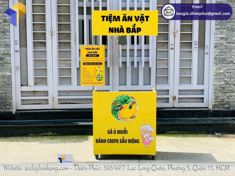 Địa chỉ mua quầy bán đồ ăn vặt xếp gọn giá rẻ