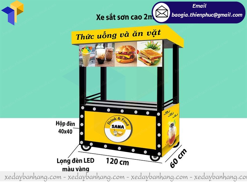 đóng tủ bán thức ăn nhanh