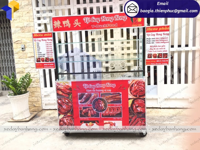 xe thức ăn nhanh vỉa hè