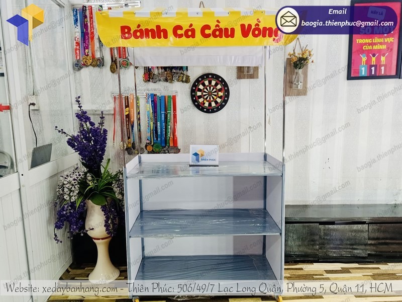 gia công quầy bán đồ ăn vặt vỉa hè