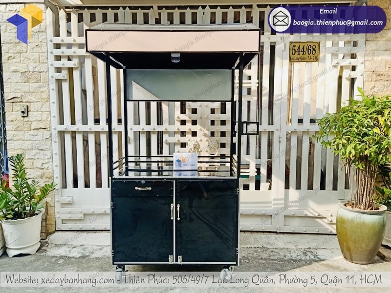 gia công tủ xe bán bánh takoyaki