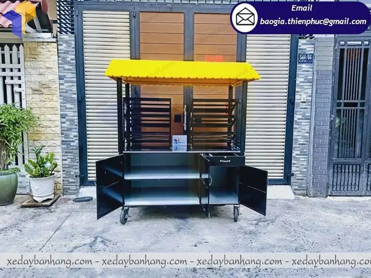 gia công xe bán buffet trái cây