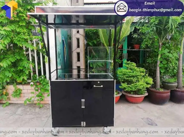 gia công xe sắt bán cà phê mang đi