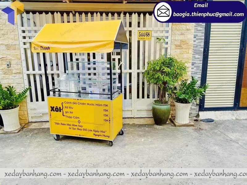 gia công xe sắt bán xôi di động