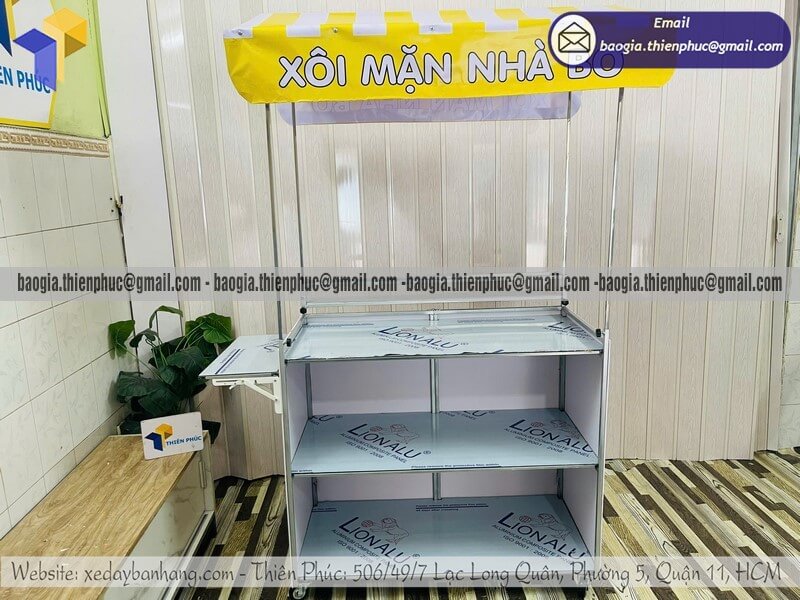 Giá quầy bán thức ăn trên đường phố gấp gọn giá tận gốc cho người khởi nghiệp