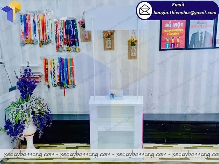 hình ảnh booth bán hàng khuyến mãi