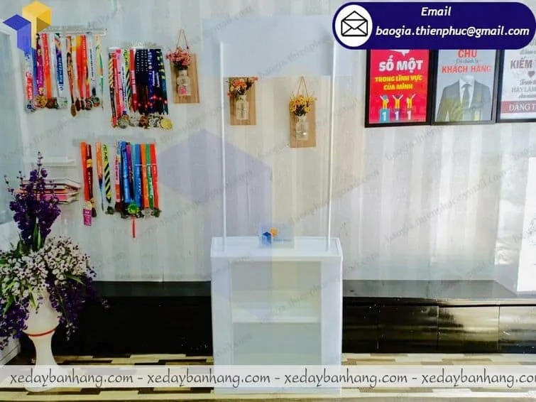 hình ảnh booth bán hàng quảng cáo