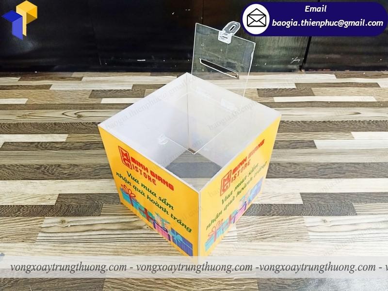 hình ảnh hộp bốc thăm mica