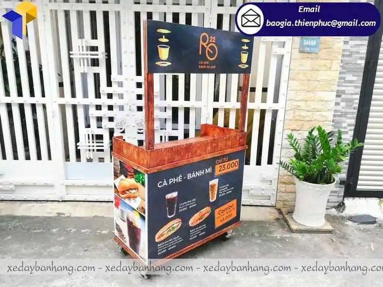 hình ảnh xe bán cà phê mang về