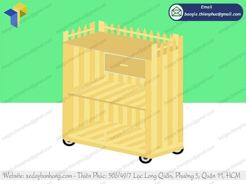 hình ảnh xe bán cà phê sinh tố