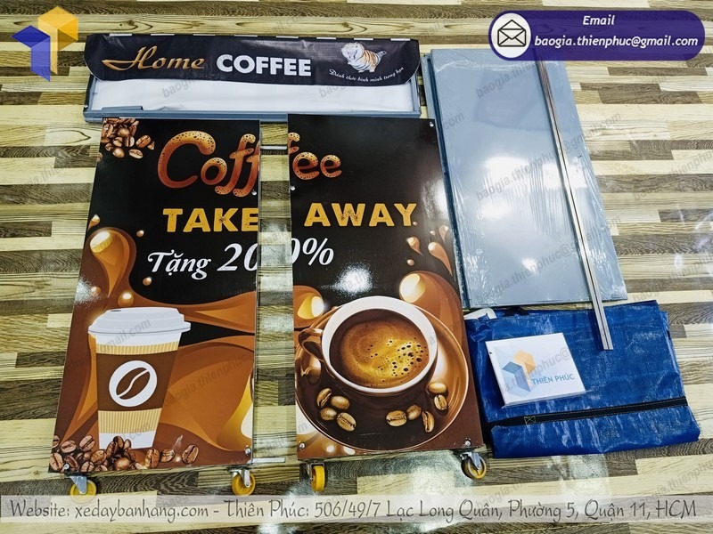 hình ảnh xe bán cafe mini