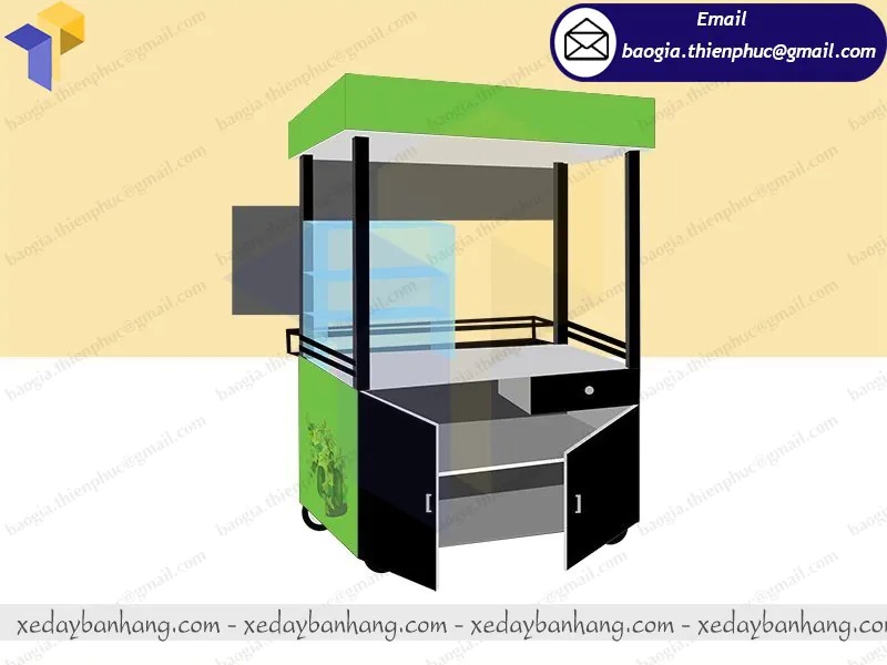 hình ảnh xe bán nước sâm bí đao