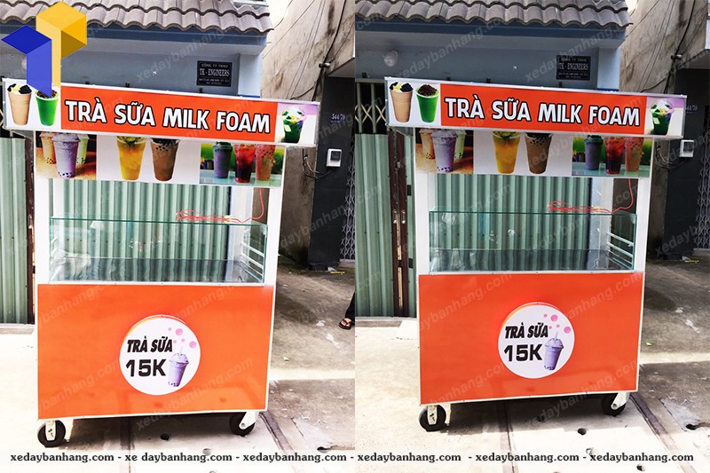 hình ảnh xe bán trà sữa