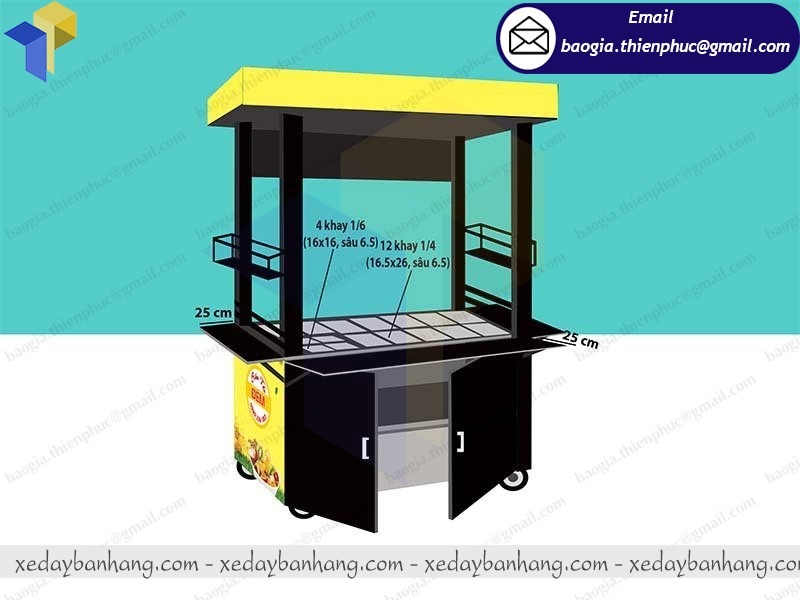 hình ảnh xe bán trái cây tô