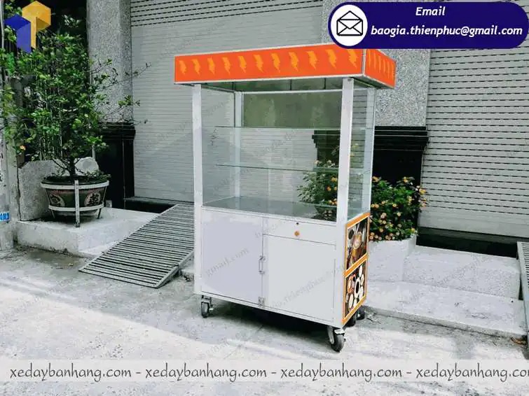 hình ảnh xe cà phê bằng sắt