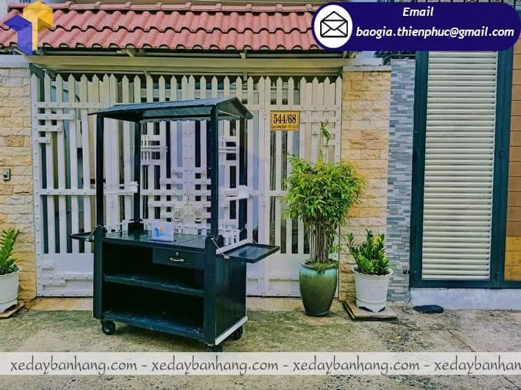 hình ảnh xe cafe take away bằng gỗ