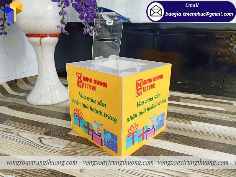 hộp bốc thăm mica