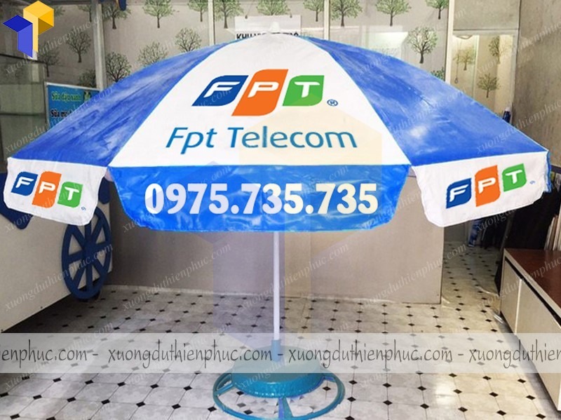 in logo dù che nắng cho bảo vệ