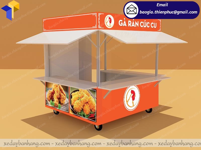 kiost bán gà rán lưu động giá bao nhiêu