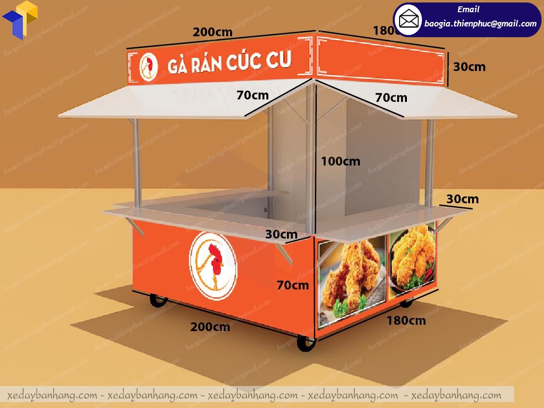 kiot bán gà rán