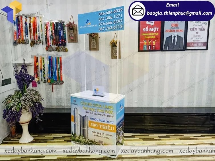 mẫu booth sampling siêu thị đẹp
