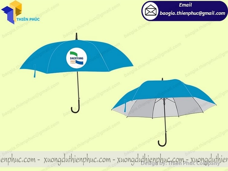 mẫu dù cầm tay in logo quảng cáo đẹp