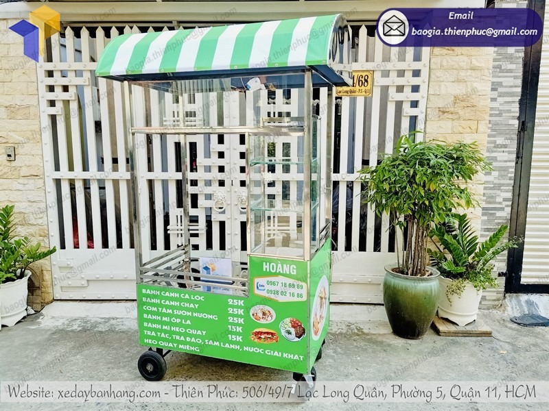 mẫu quầy bán bún phở inox đẹp