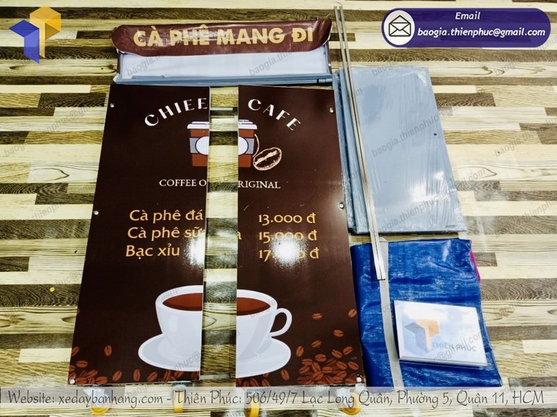 mẫu quầy bán cafe take away mini đẹp