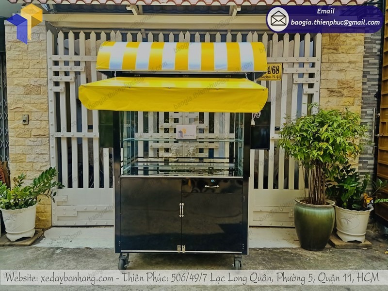 mẫu quầy xe bán bánh mì đẹp