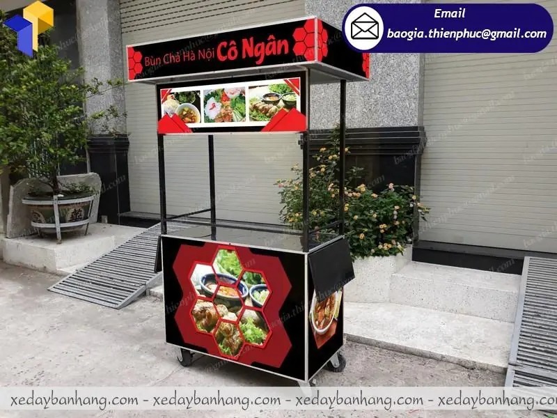mẫu tủ bán bún phở lưu động đẹp