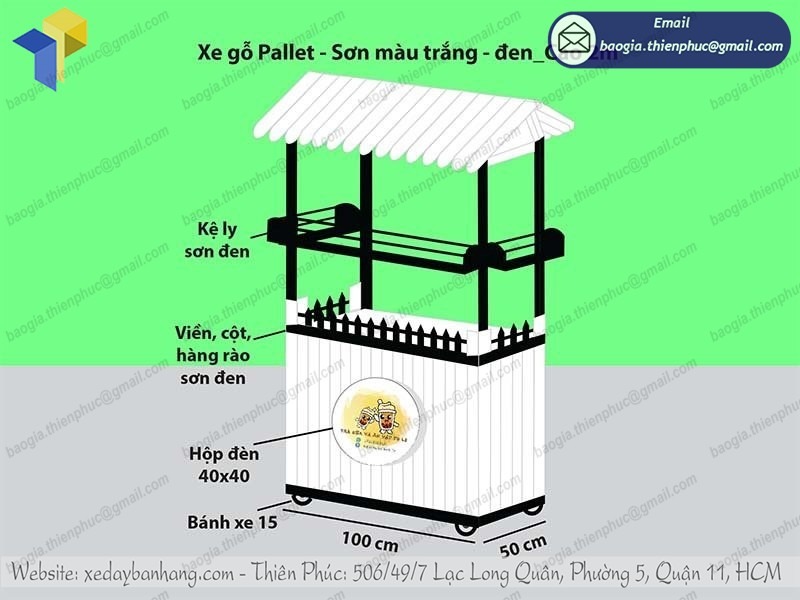 mẫu tủ bán trà sữa bằng gỗ đẹp