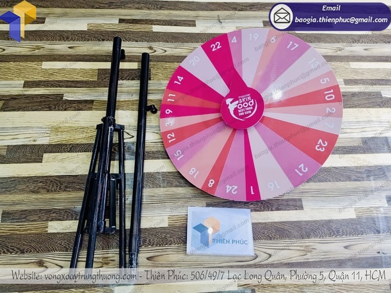 mẫu vòng quay random số trúng thưởng đẹp