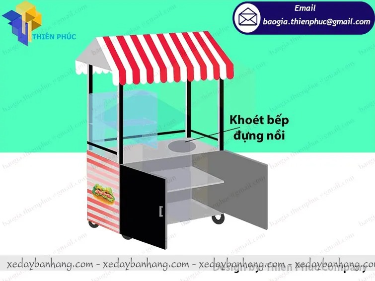 mẫu xe bán bánh mì và xôi đẹp