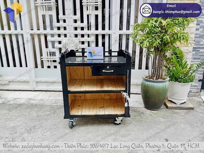mẫu xe bán cà phê gỗ đẹp