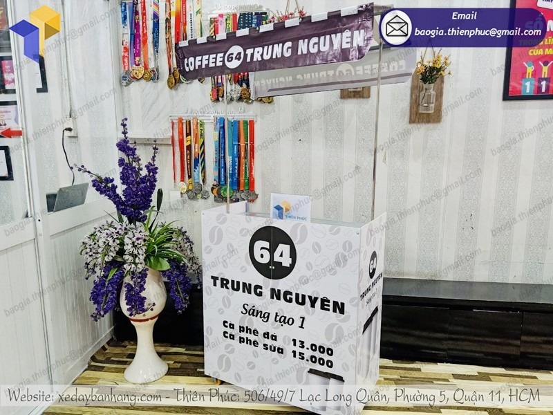 mẫu xe bán cafe take away đẹp