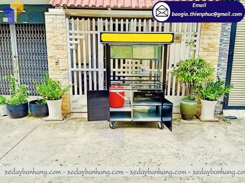 mẫu xe bán nước sâm inox  đẹp