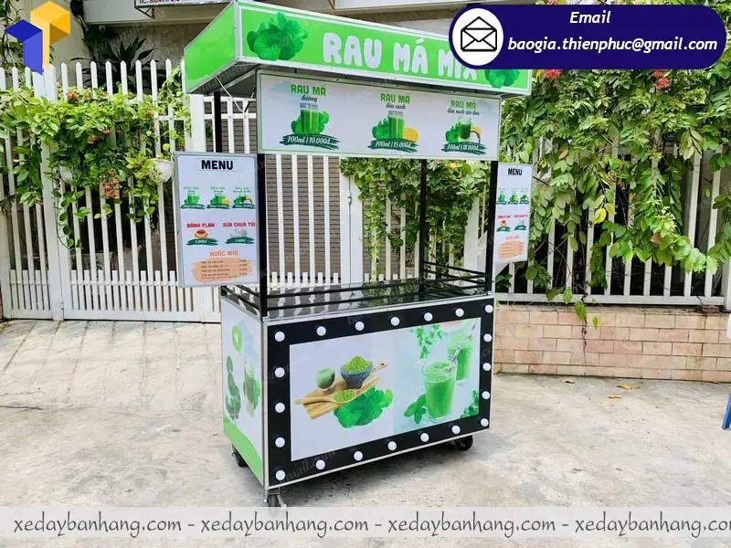 mẫu xe bán sinh tố rau má đẹp